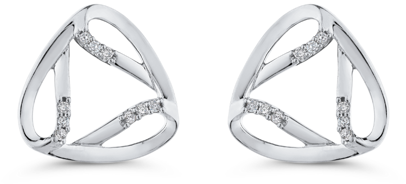 Ea0806t-09w - Studs Earrings Diamond Fashion (1000x1000), Png Download