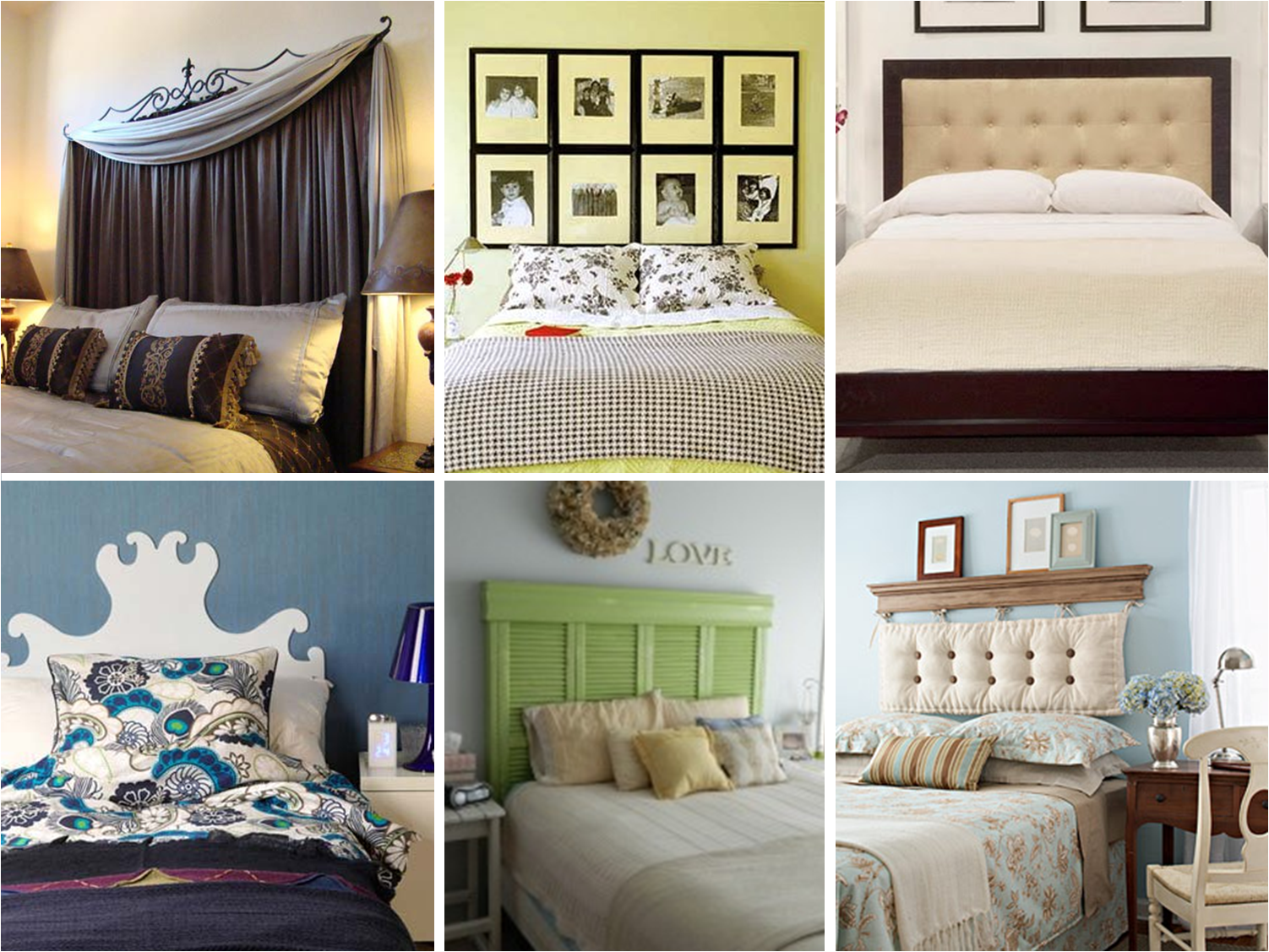 The Picture Collage Was Cool, But I Wasn't Feeling - Headboard Ideas (1502x1127), Png Download