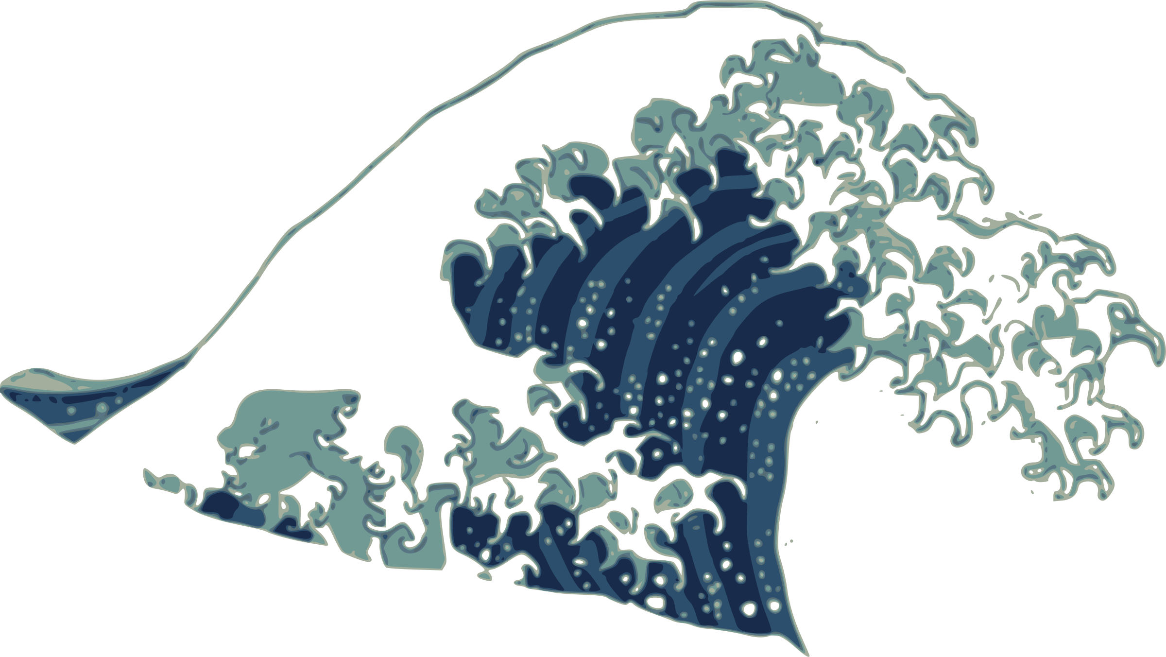 Big Image - Hokusai Pop Up Book (2400x1352), Png Download