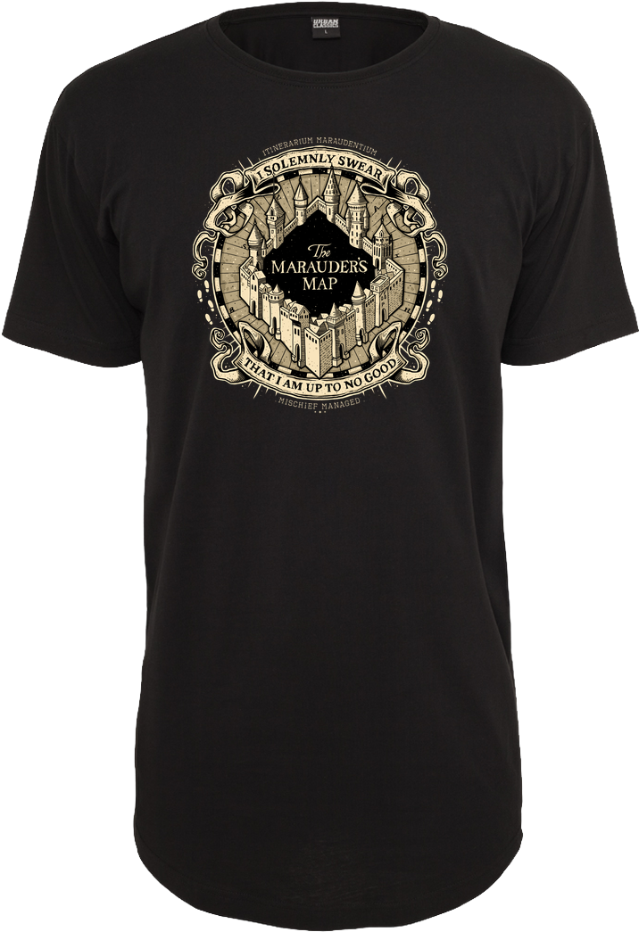 Studiom6 Marauders Map T-shirt Urban Classics Long - Illuminati T Shirt (1044x1044), Png Download