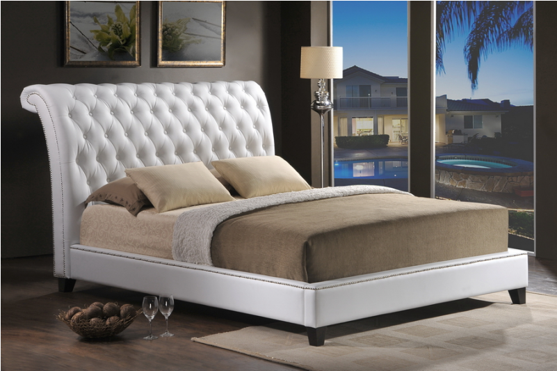 Modern Tufted Bed (800x800), Png Download