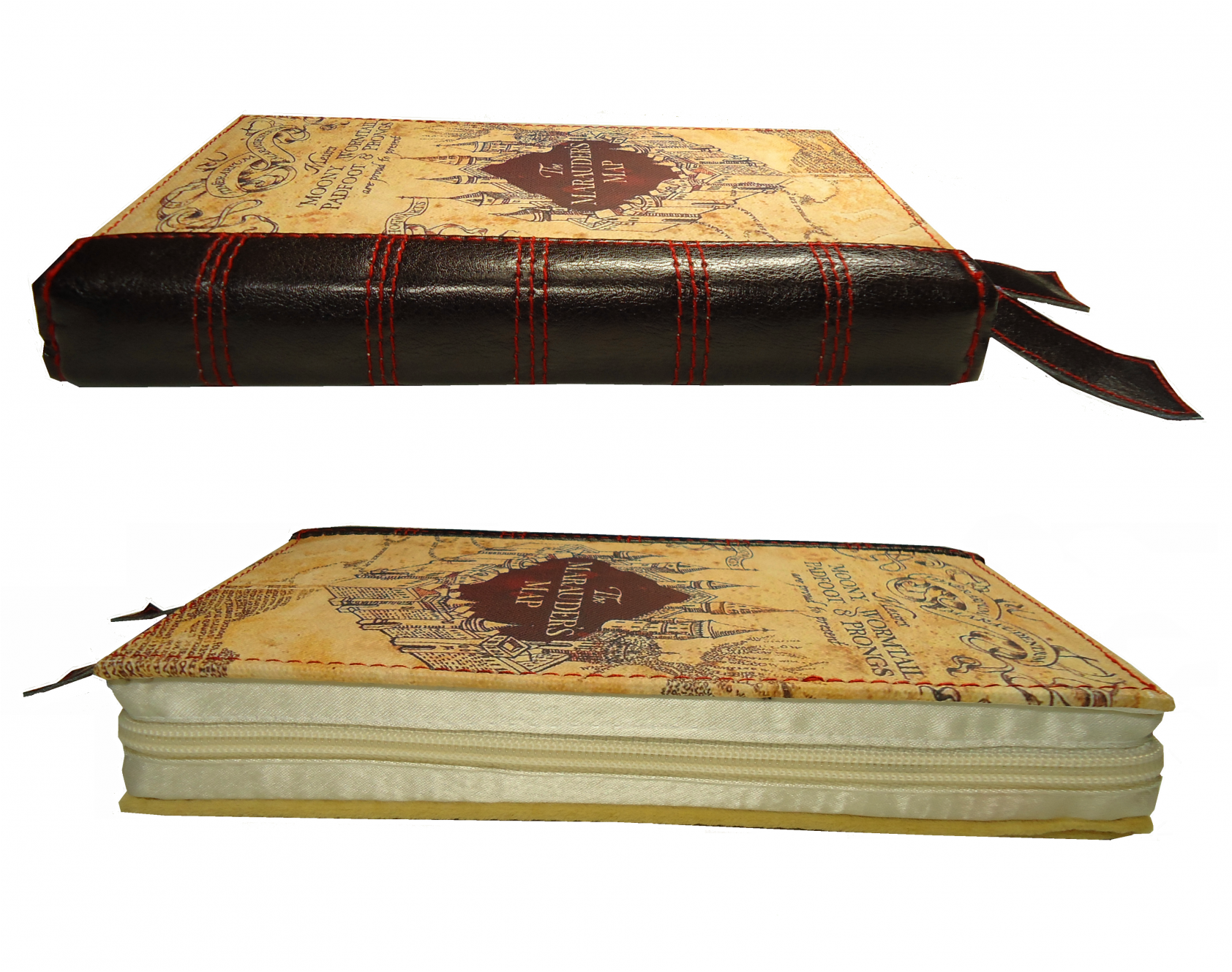 The Marauders Map Case Harry Potter For Any Laptop - Leather (2439x1460), Png Download