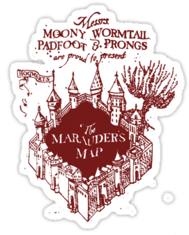 Marauder's Map By Sjoerd1201 - Samsung Galaxy S7 Edge Harry Potter (375x360), Png Download