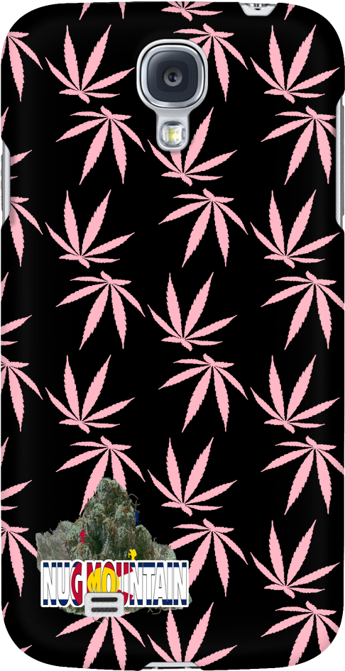 Pink Weed Leaf Pattern Phone Case - Mobile Phone (1024x1024), Png Download