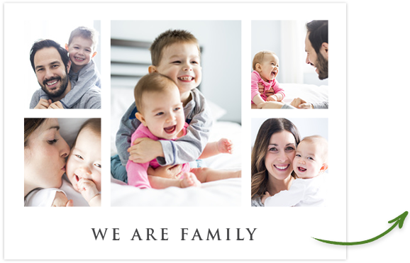 Family Photo Collage Net With Regard To Inspirations - Collage De Fotos Familiares (578x371), Png Download