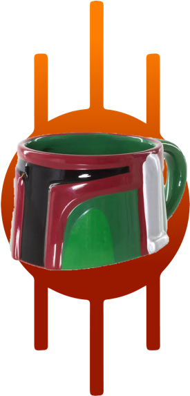 Star Wars Mug Boba Fett 3d (300x572), Png Download