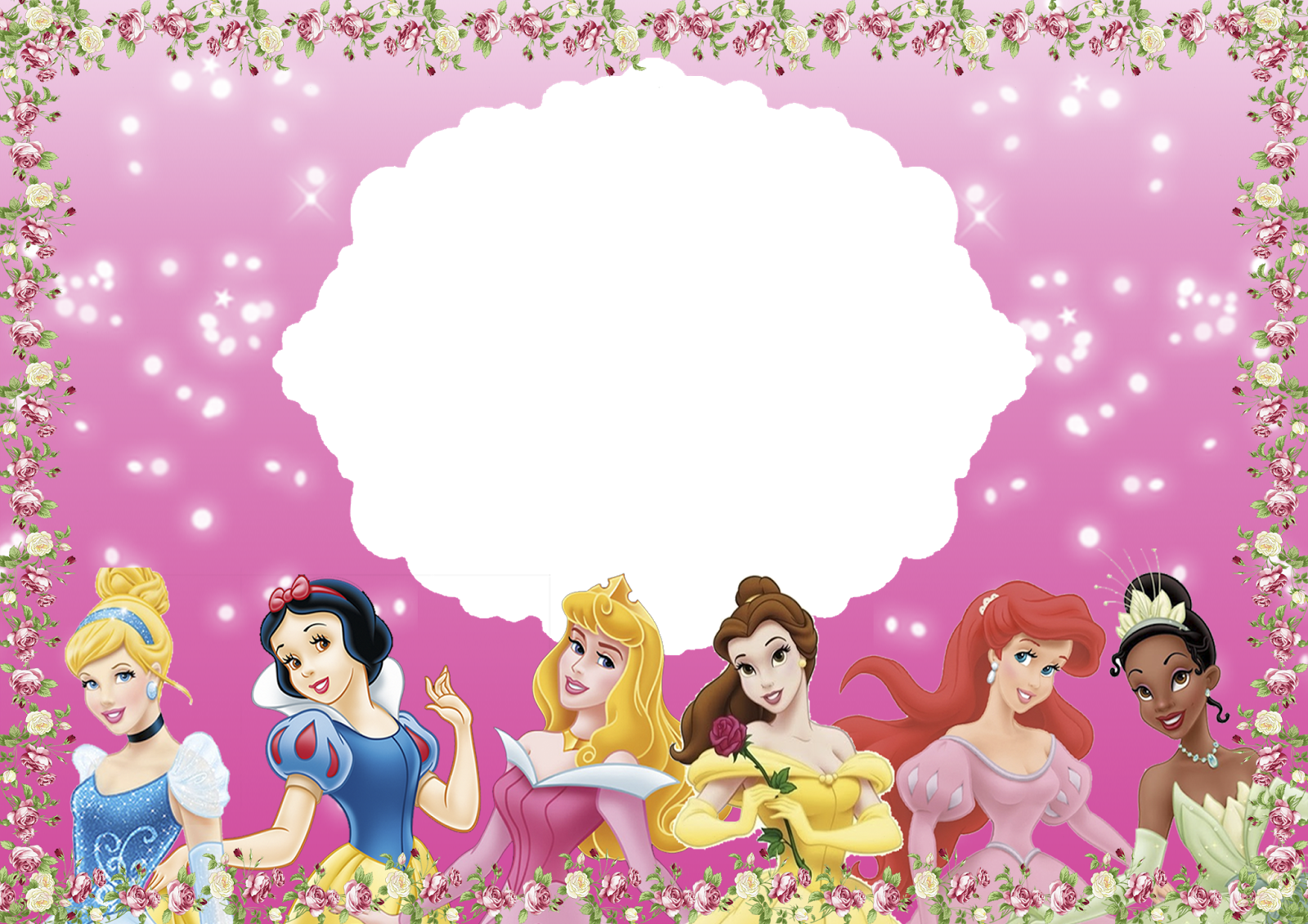 Molduras Da Princesas - Disney Princess View-master 3d Reels - Snow White (1600x1131), Png Download