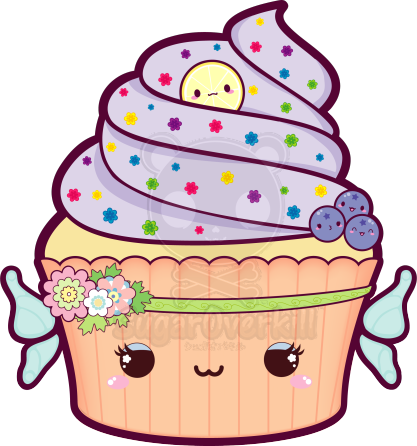 Cupcakes Kawaii Cute (417x446), Png Download