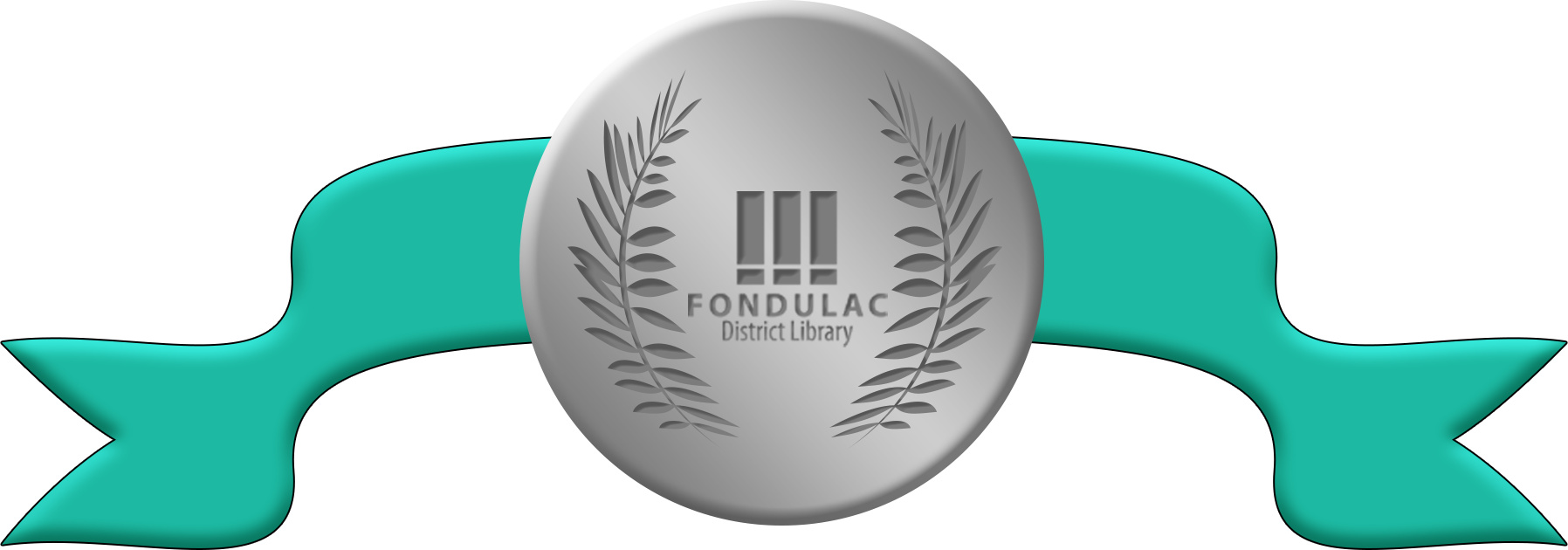 Medalbannerlargeaqua - Circle (1796x630), Png Download