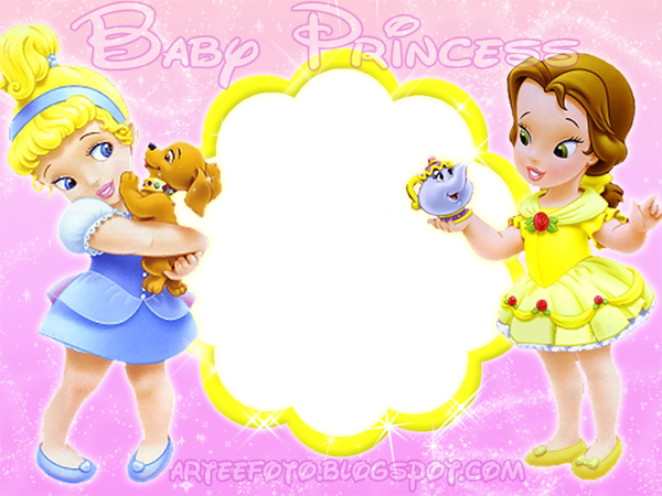 Molduras Princesas Baby Png - All The Princess Baby (600x450), Png Download