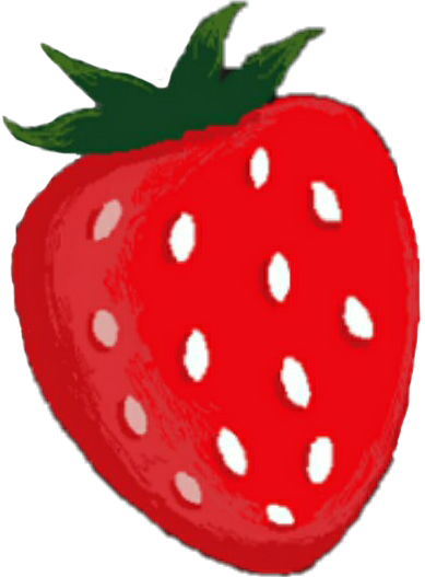 Strawberry (389x527), Png Download