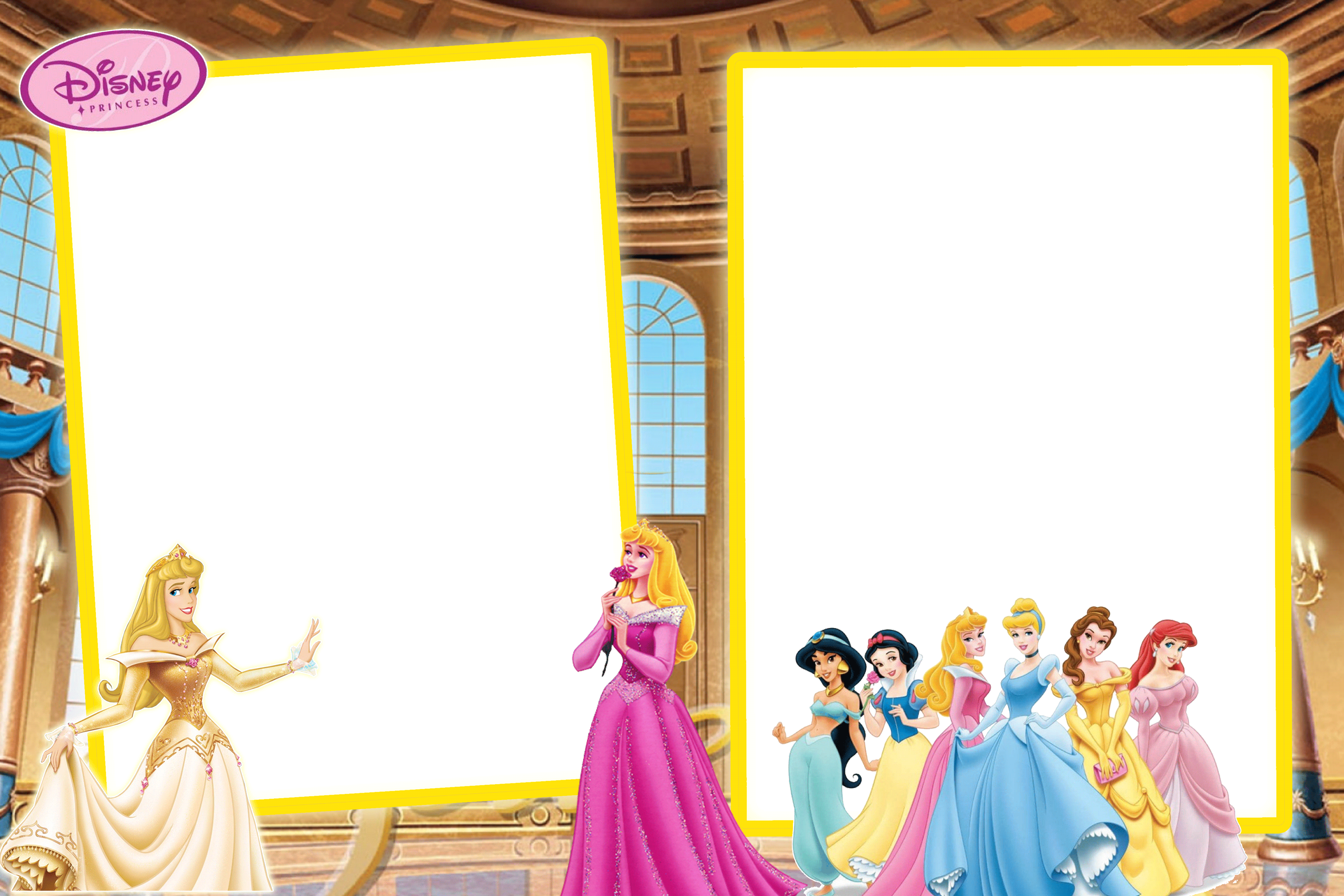 Vinyl Skin Designs Princess Friends Pink Cinderella (4134x2756), Png Download