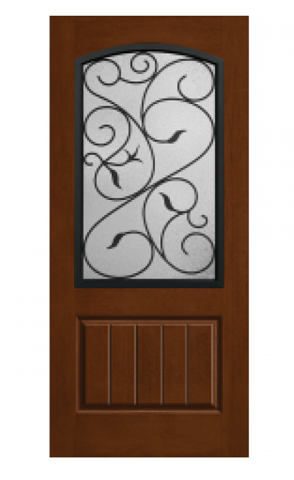 Pennington Therma Tru Rustic Wrought Iron Augustine - Door (1000x700), Png Download