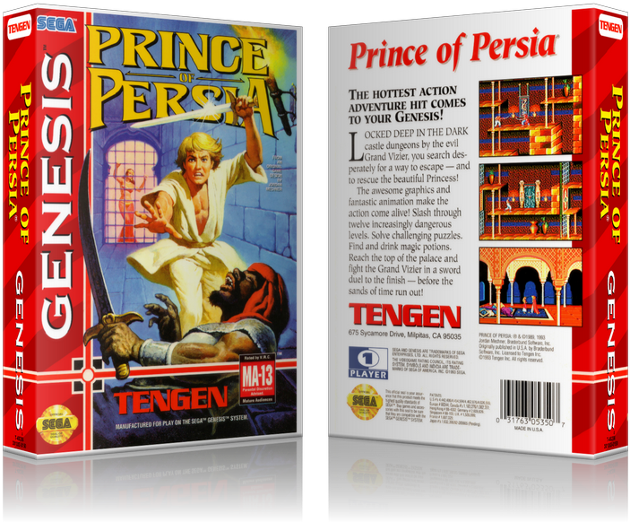 Genesis Prince Of Persia Sega Megadrive Replacement - Prince Of Persia (2008) Pc (800x650), Png Download