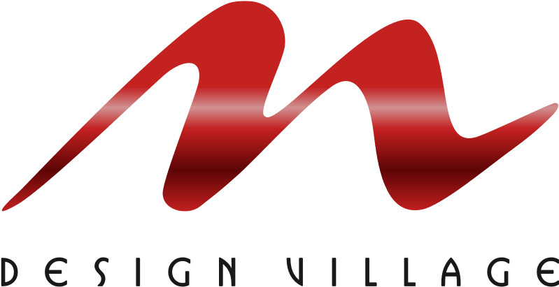 M Design Village - M Logo Design Png (805x412), Png Download