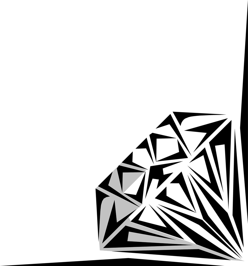 Stunning Diamond Border Clip Art 958 X 1028 72 Kb Png - Diamond Borders (958x1028), Png Download