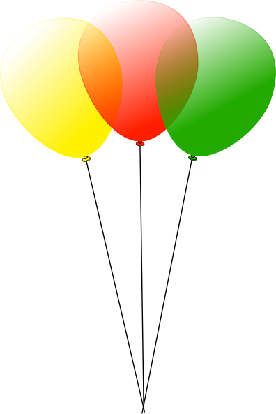Small - Balloons Clip Art (396x593), Png Download