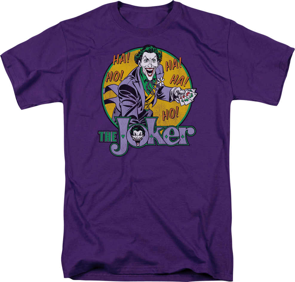 Laughing Joker Batman T-shirt - Joker Cartoon Shirt (988x943), Png Download