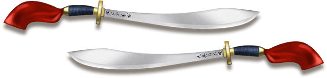 Weapon Chinese Sabers - Shadow Fight 2 Mantis Weapon (778x302), Png Download