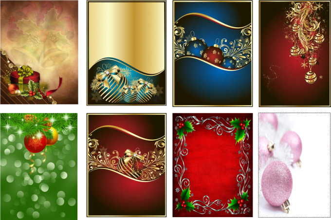 Do 3 Christmas Backgrounds - Christmas Gift Decor Pillow Case (680x452), Png Download