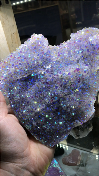 Rainbow Aura Crystaline Amethyst Decorator - Artificial Flower (600x600), Png Download