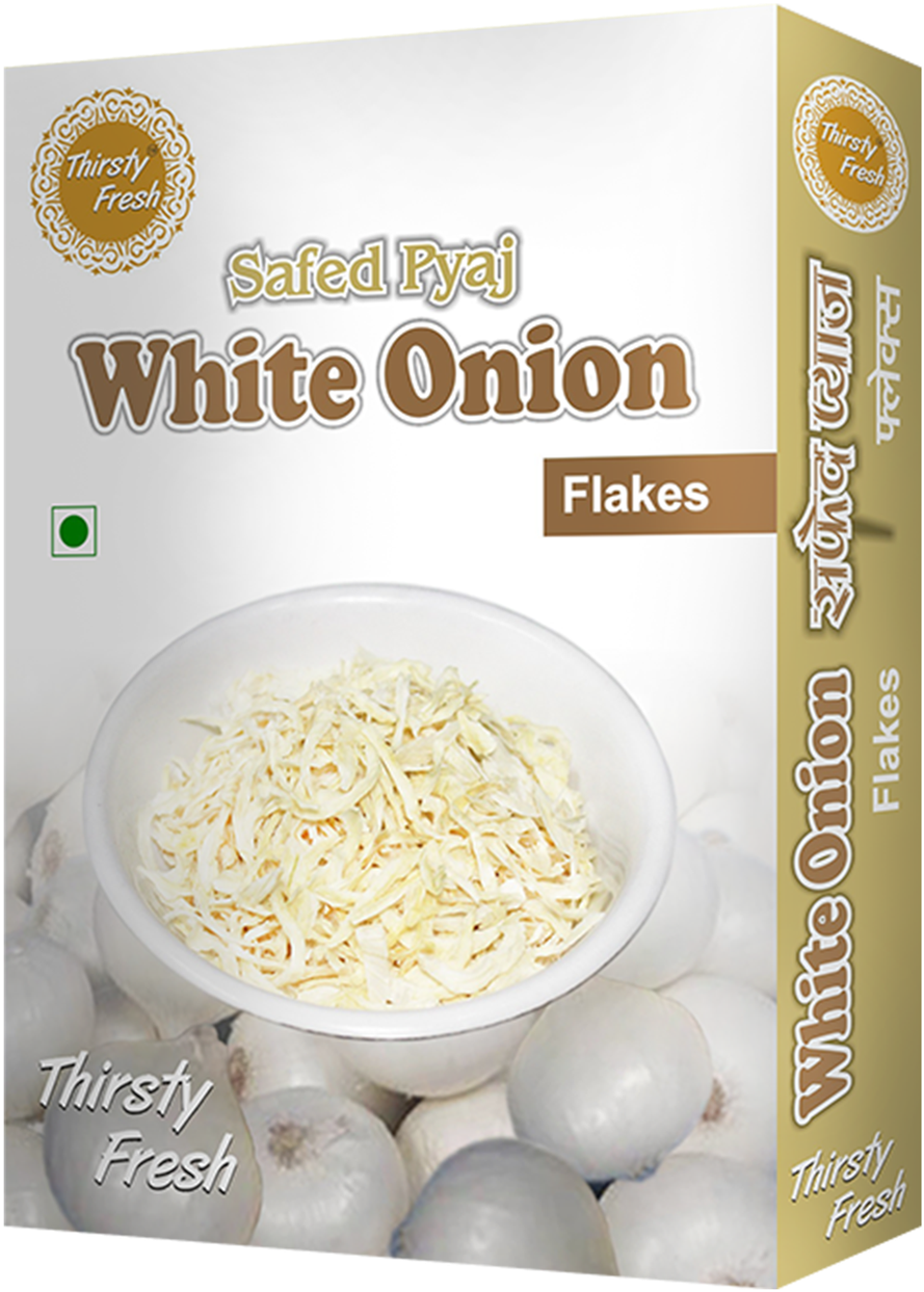 White Onion Flakes 75g - Thirsty Fresh (926x1280), Png Download