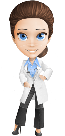 Janette Stilettos - Dr Cartoon Character (322x464), Png Download