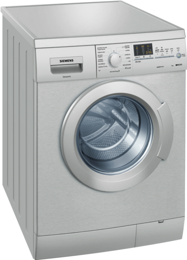 Lavadora Carga Frontal Acero Mate Antihuellas - Siemens (435x515), Png Download
