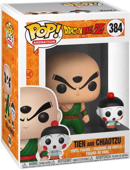 Dragon Ball Z - Tien And Chiaotzu Funko Pop (600x600), Png Download