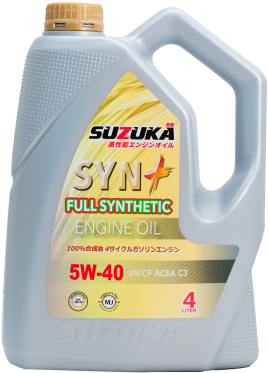 Suzuka Syn Fully 5w40 4l - Plastic (300x400), Png Download