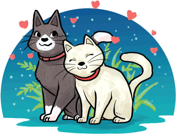 Creatures In Love Vector Illustration Ai, Svg File - Euclidean Vector (669x490), Png Download