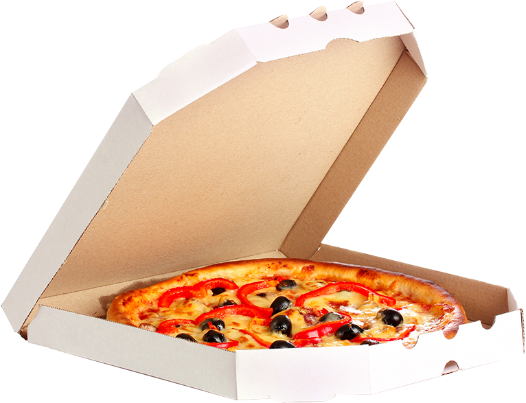 Download Transparent Caja Pizza T - Caja De Pizza Con Pizza Png - PNGkit