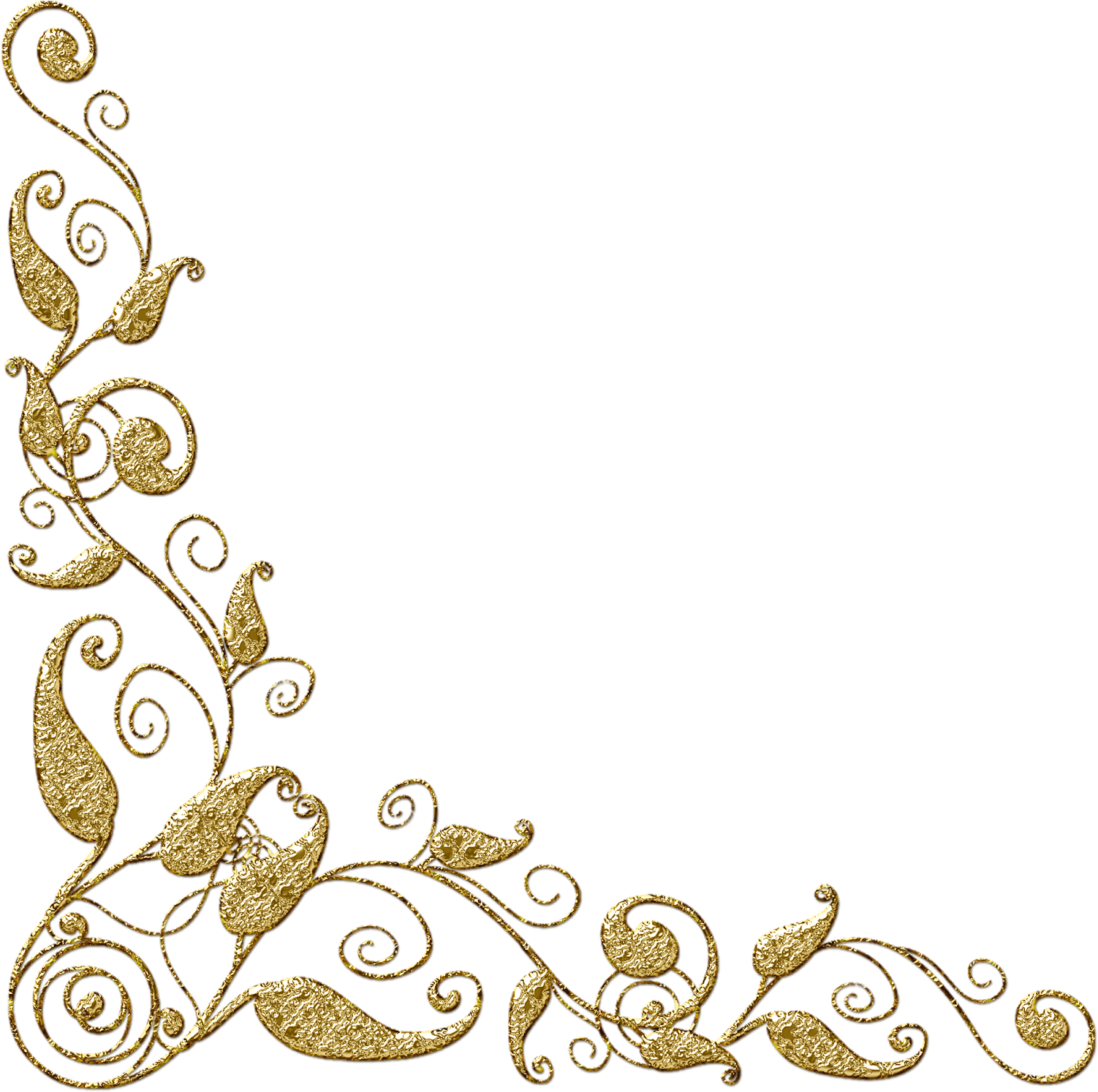 Filigree Edge Cliparts - Molduras Arabescos (1600x1600), Png Download
