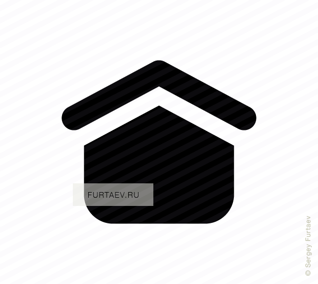 Vector Icon Of House - Icona Vettoriale Telefono E Mail (620x553), Png Download