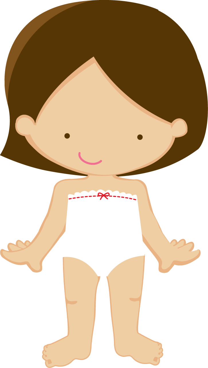 Costura E Roupas - Dress Up Doll Clipart (726x1284), Png Download