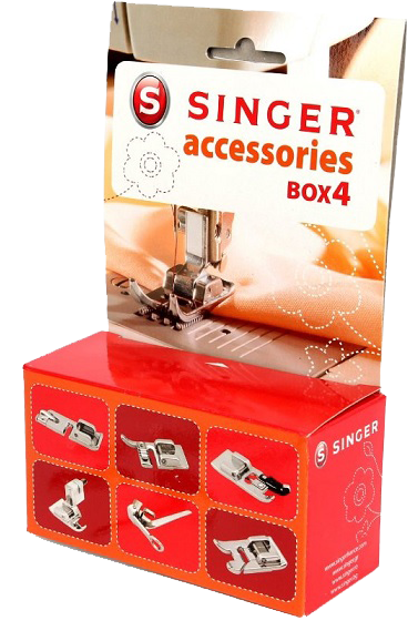 Acesorios Singer Mundocosturas - Singer Kit Accessoires N4 - Kit Accessoire De Pieds (379x578), Png Download