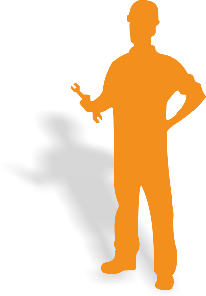 Building Maintenance - Standing (634x600), Png Download