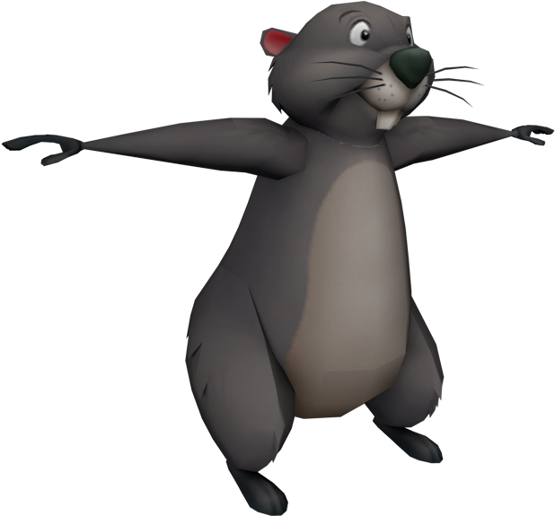 Download Zip Archive - Kingdom Hearts Winnie The Pooh Gopher (750x650), Png Download