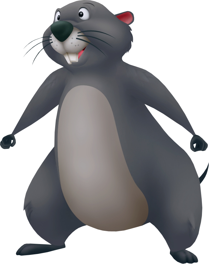 Gopher - Winnie The Pooh Characters Mole (712x899), Png Download