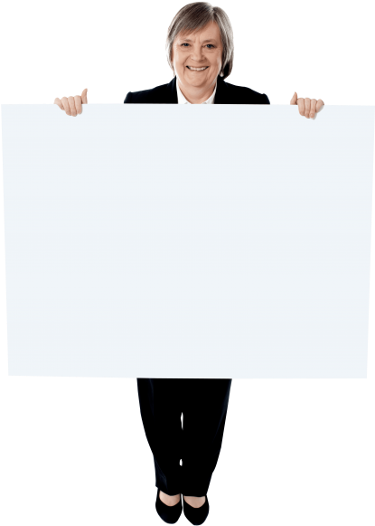 Free Png Old Women Holding Banner Png Images Transparent - Smile (480x635), Png Download