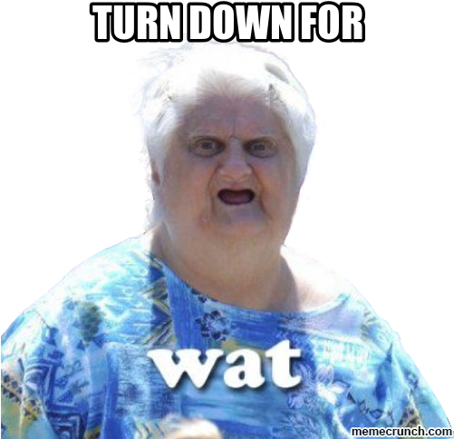 Turn Down For Wat - Fathur Rahman Al-ghozi (500x498), Png Download