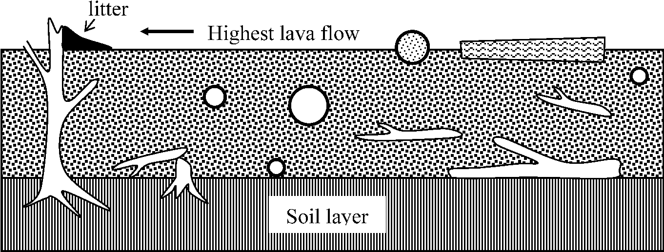 Diagram Showing Features Produced By A Lava Flow Overwhelming - Block Lava Flows (1368x523), Png Download