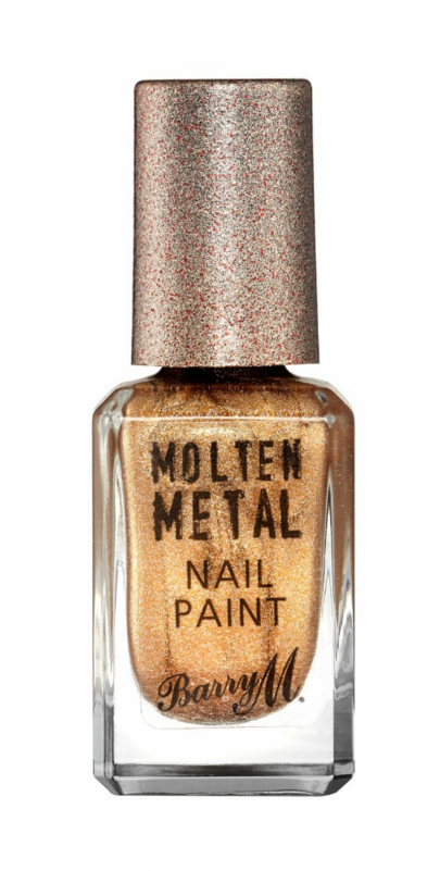 Molten Metal Nail Paint 01 Bronze Bae - Barry M Molten Metals Glitter Nail Polish - Bronze (800x800), Png Download