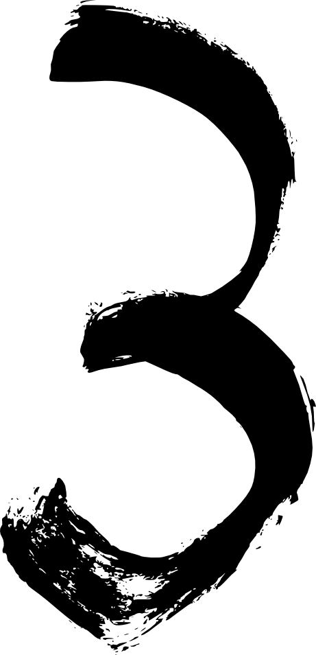 Grunge Number 2 3 - 3 Grunge Png (461x954), Png Download