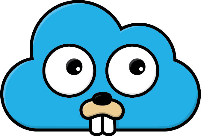 Gophercloud - Gopher Cloud (671x454), Png Download