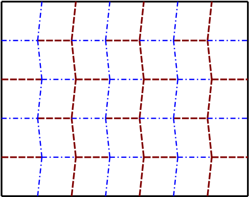 Crease Pattern For A Miura Fold - ミウラ 折り 折り 方 (500x402), Png Download