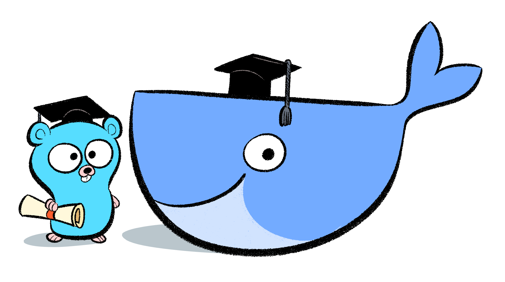 Docker Gopher Banner - Docker (1700x587), Png Download