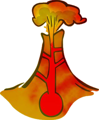 Kilauea Lava Flow - Hawaii Volcanoes National Park Ecosystem (346x417), Png Download