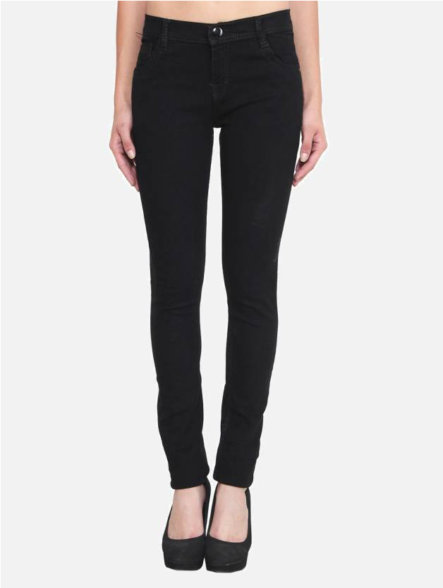 Crease & Clips Slim Women's Black Jeans - J Brand High Rise Skinny Black (832x832), Png Download