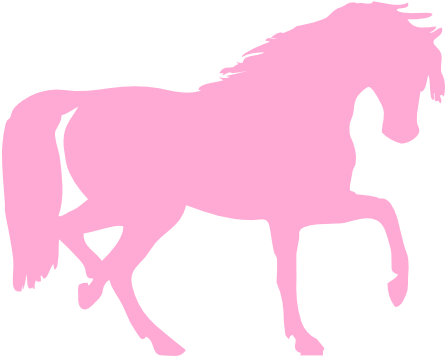 How To Set Use Pink Horse Svg Vector (600x402), Png Download